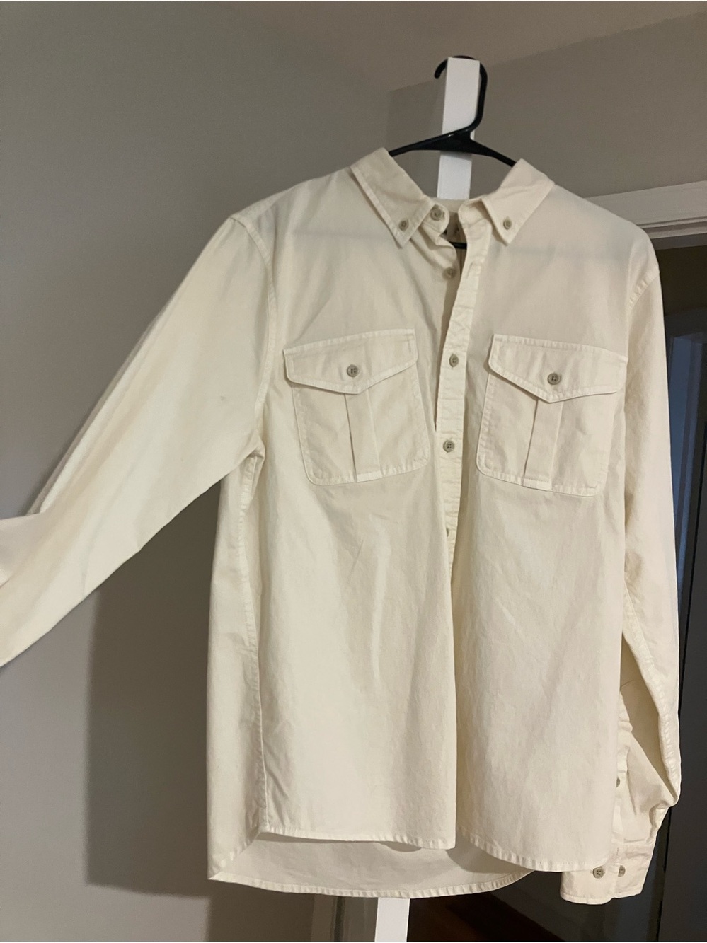 Flint and Tinder Cream Button-Front Utility Shirt